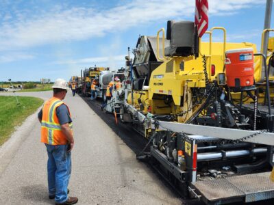 US-400 Near Severy, KS Hot In-Place Recycling
